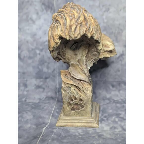 Vintage Mill Creek Studio Lion Lioness Sculpture Statue Signed Slockbower - Picture 5 of 13